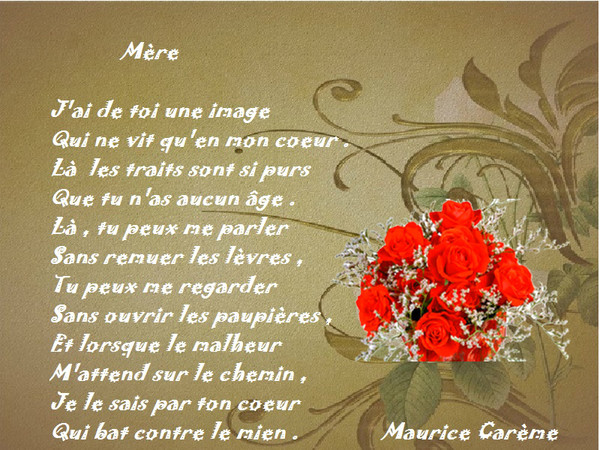 POEME FETE DES MERES - Centerblog